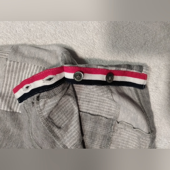 THOM BROWNE Made in Japan Cotton Patchwork Short Sleeve Polo Button down Shirt - Picture 10 of 16